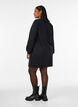 Kurzes Kleid aus Sweat mit Ballon&auml;rmeln, Schwarz, Model image number 2