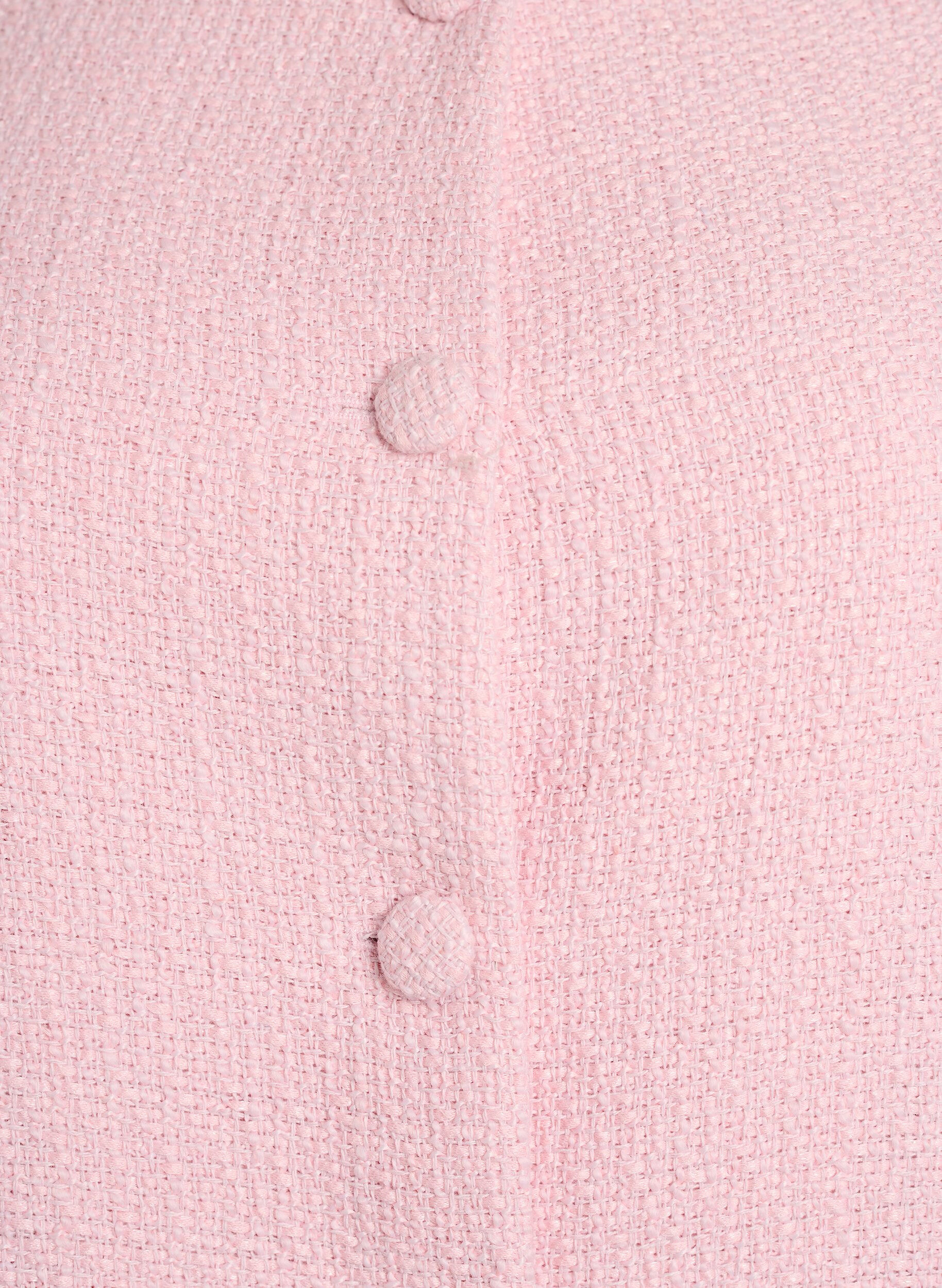 ZizziJacke aus Boucl&eacute; mit R&uuml;schendetails, Pink, Packshot image number 2