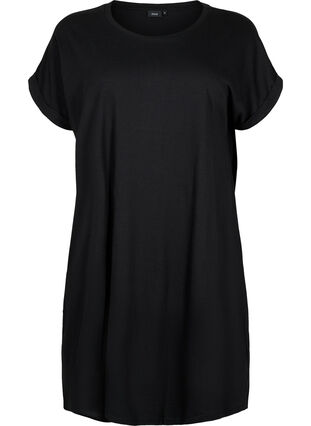 2er-Pack Kleider aus Baumwolle mit kurzen Ärmeln, Living Coral / Black, Packshot image number 2
