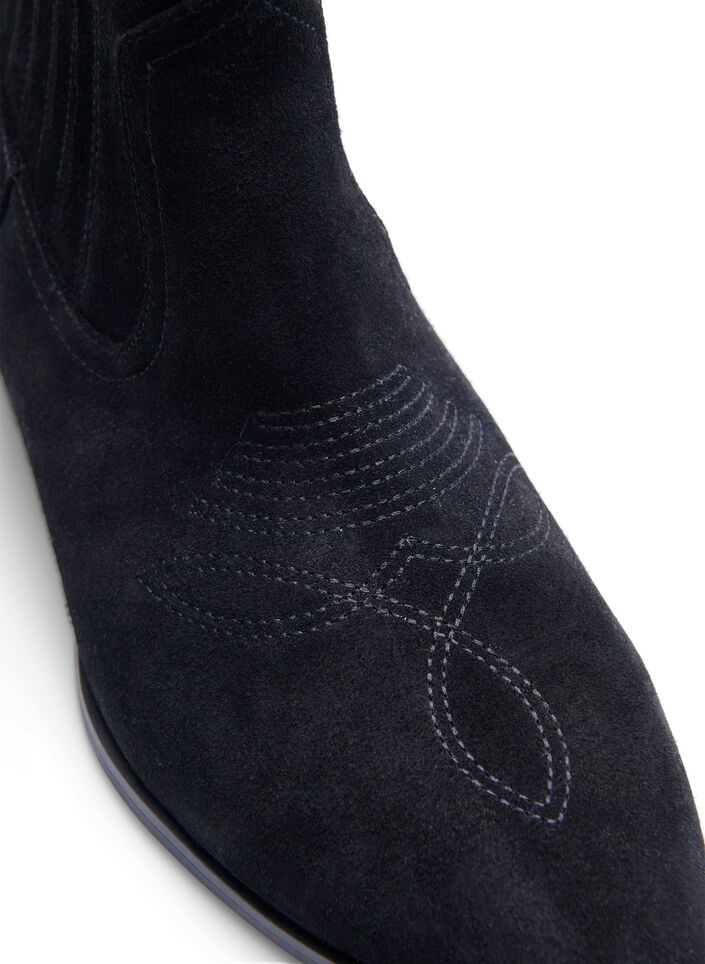 Extra-Weite - Wildleder-Stiefelette, Black, Packshot image number 2