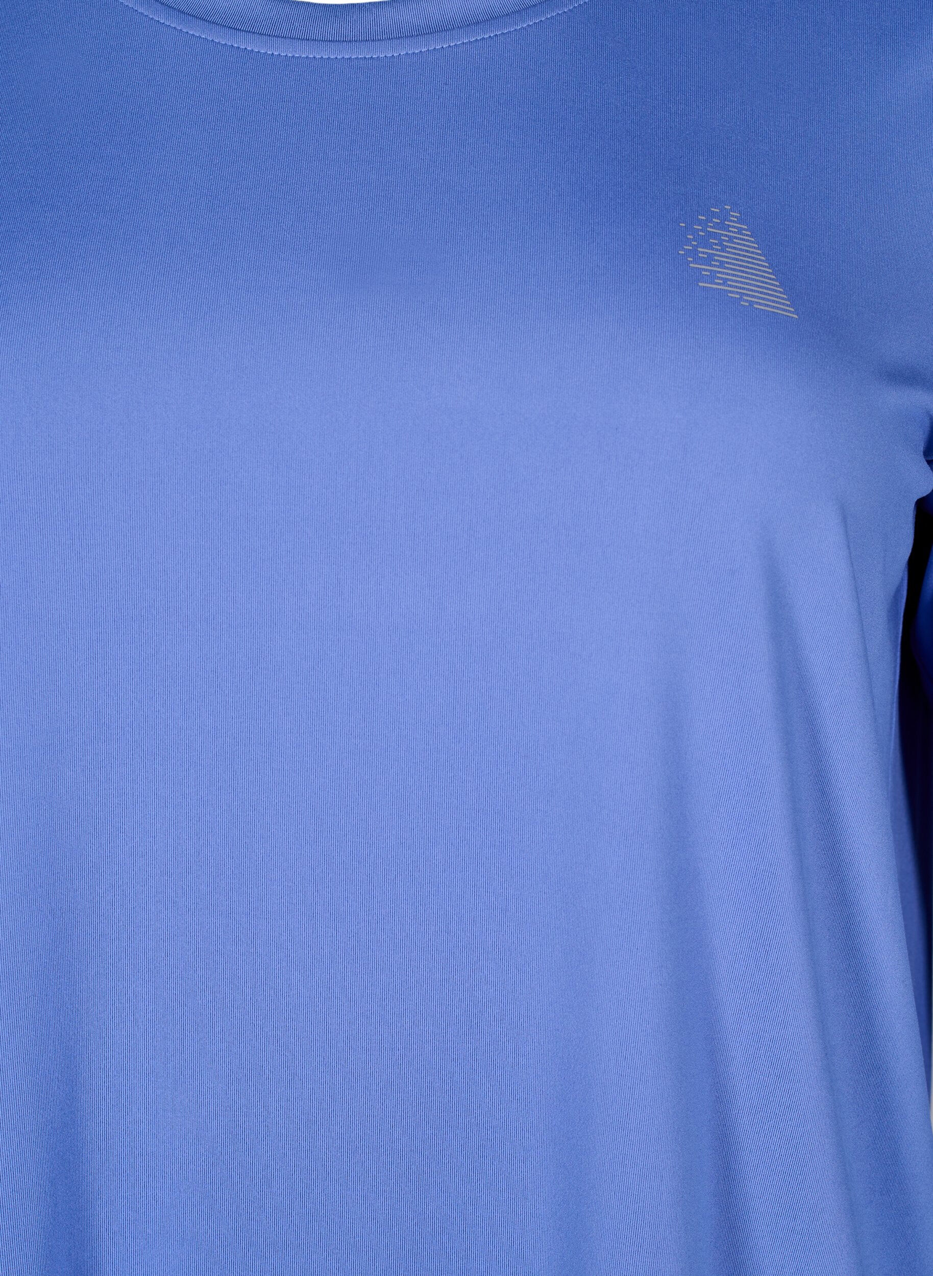 ZizziTrainingstop mit 3/4-&Auml;rmeln., Blau, Packshot image number 2