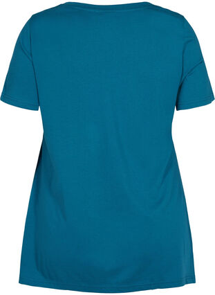Kurzarm T-Shirt aus Baumwolle mit A-Linie, Dragonfly BEACH, Packshot image number 1