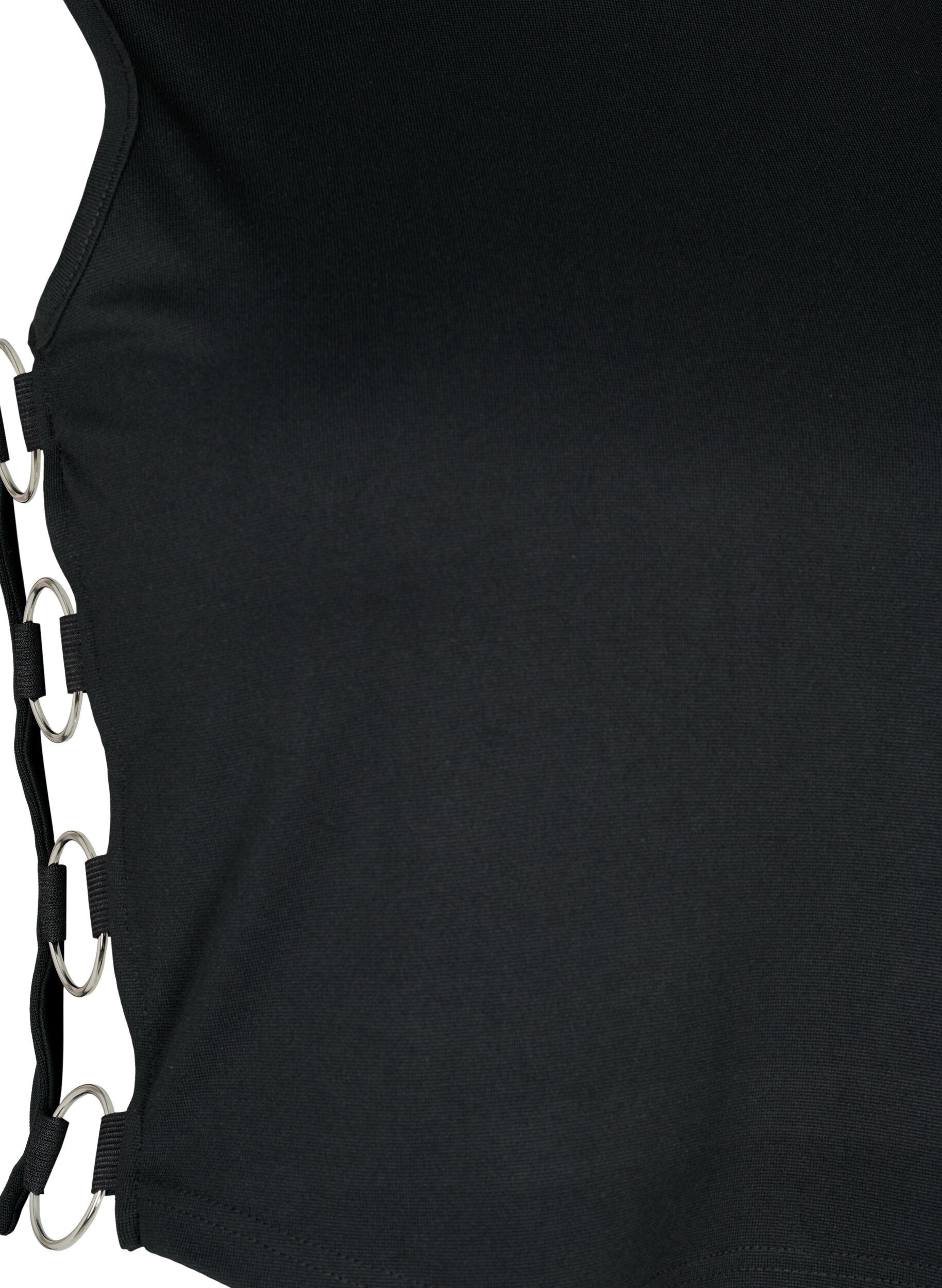 ZizziKurzes Oberteil mit offenem Seitendetail, Black, Packshot image number 3