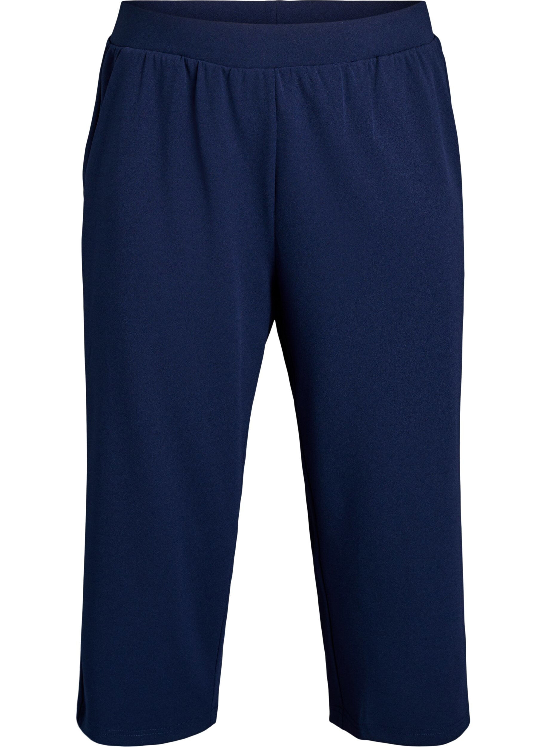 ZizziFLASH - Hochtaillierte Knickerbocker mit lockerem Schnitt, Blau, Packshot image number 0