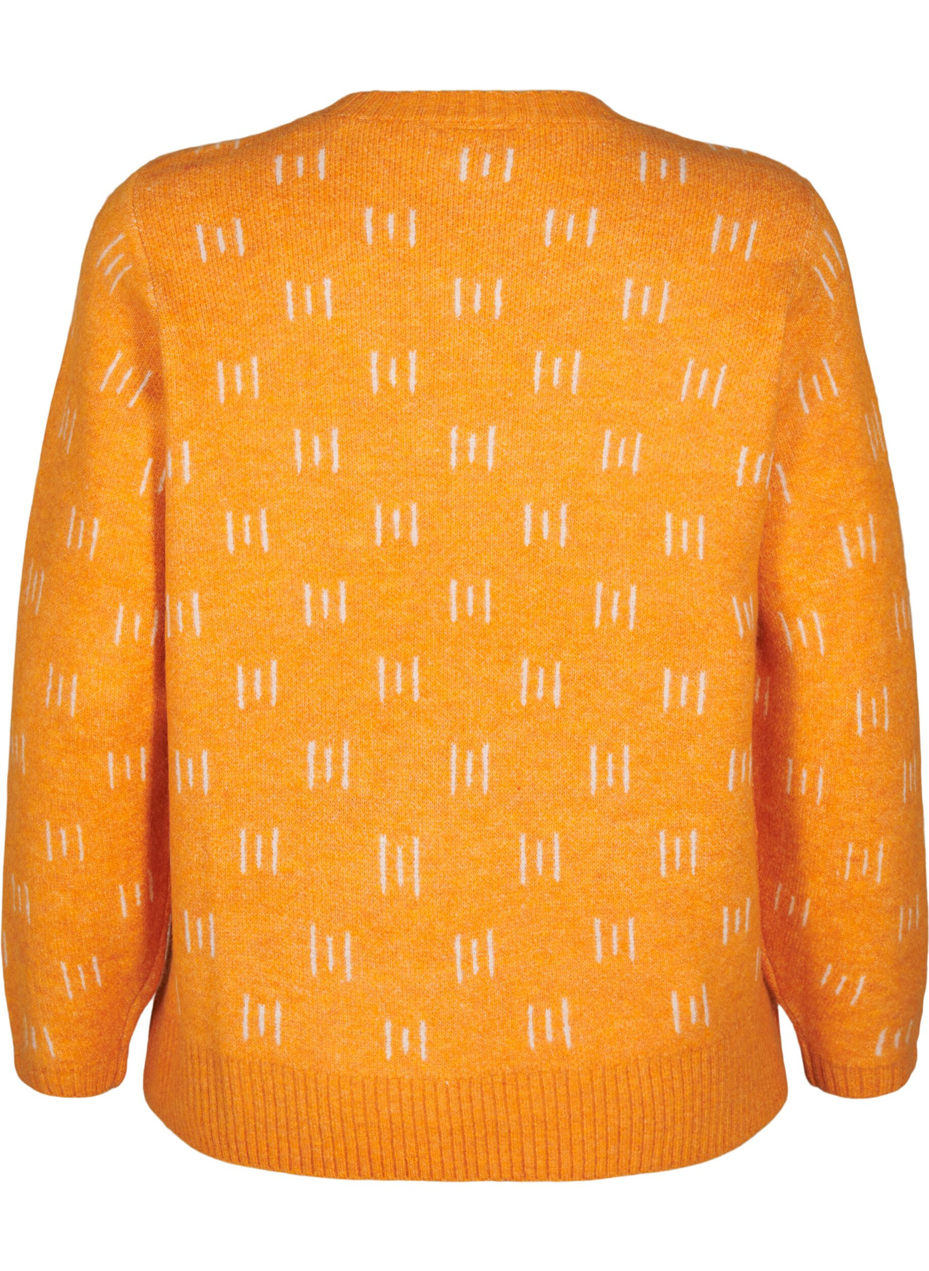 ZizziGemusterter Pullover, Yam Birch Comb, Packshot image number 1