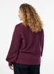 Cardigan aus weichem Strick mit goldfarbenen Knöpfen, Dunkles Bordeaux, Model image number 2
