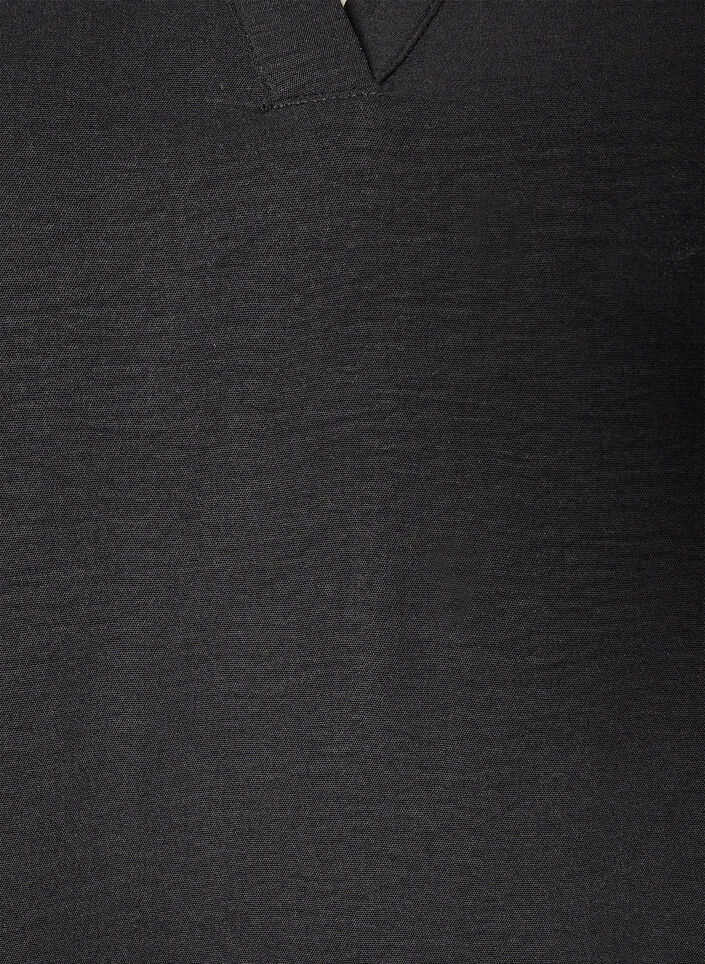 Tunika mit transparenten &Auml;rmeln aus Spitze, Schwarz, Packshot image number 2