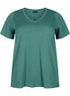2er-Pack basic T-Shirts aus Baumwolle, Mallard Green/Black, Packshot image number 2