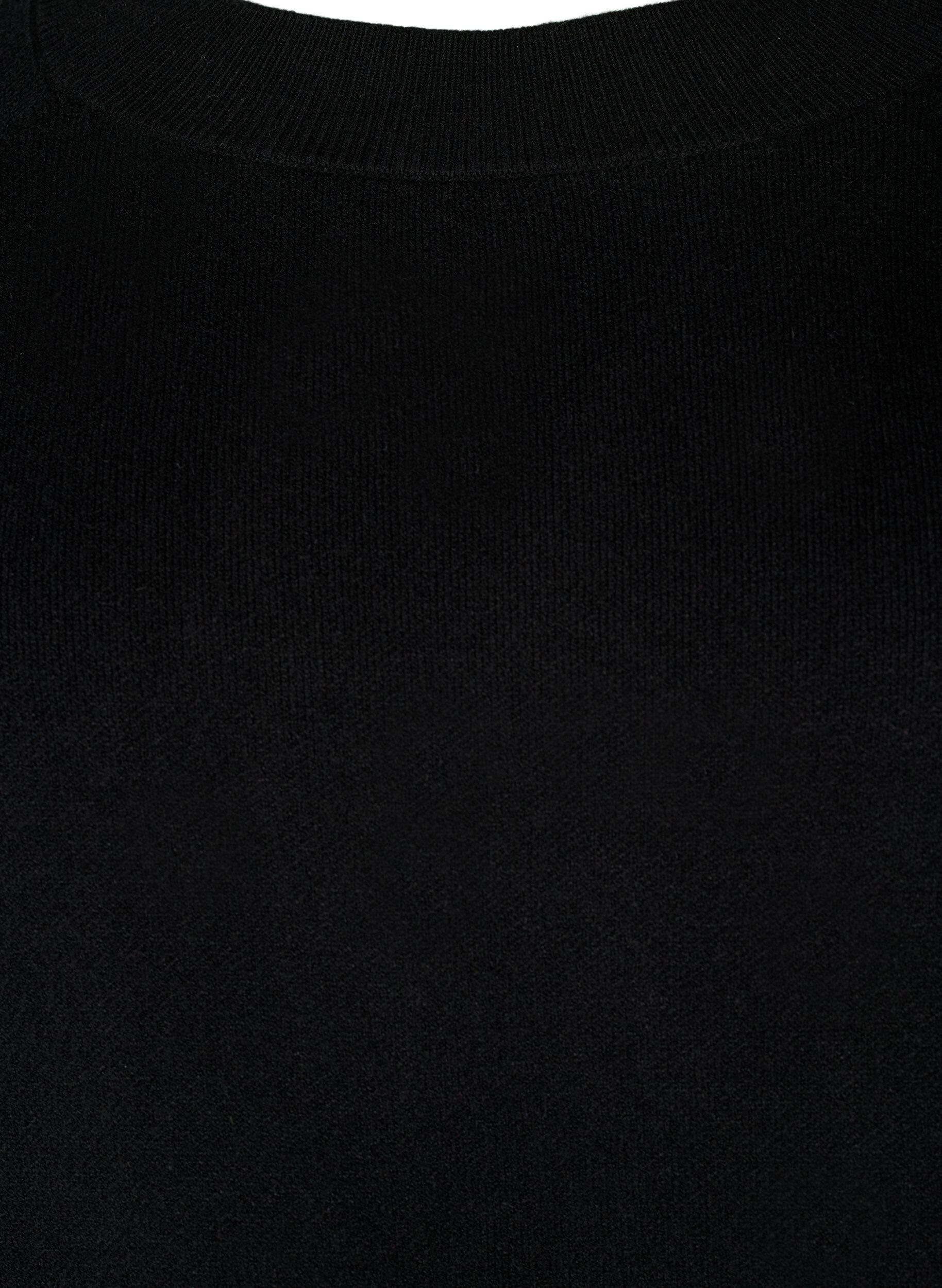 ZizziPullover aus Viskosemischung mit Seitenschlitz	, Black, Packshot image number 2