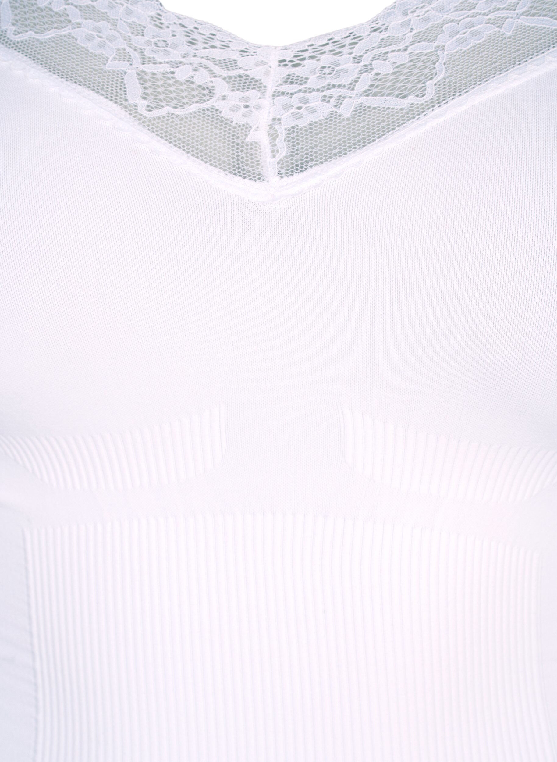 ZizziFormw&auml;sche Bodystocking mit Spitze, Wei&szlig;, Packshot image number 2