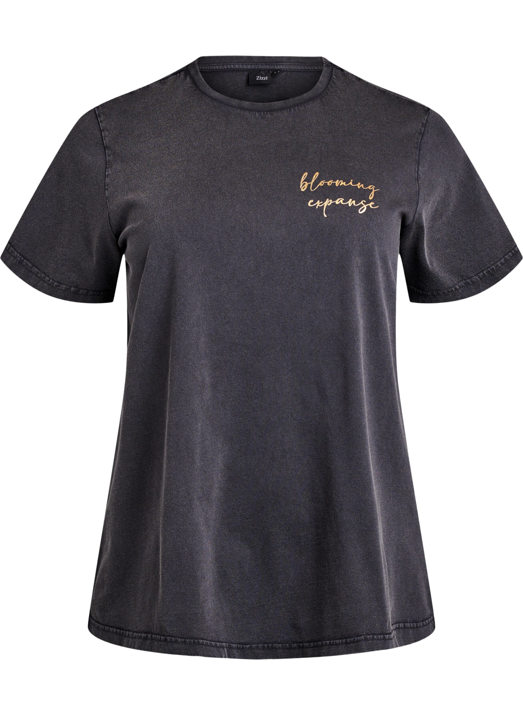 ZizziT-Shirt aus Bio-Baumwolle mit coolem Print, Grau, Packshot image number 0