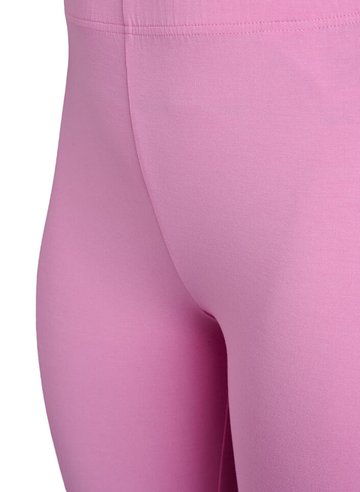 Basic 3/4-Leggings aus Viskose, Pink, Packshot image number 2