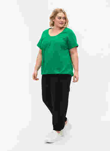 Kurzärmeliges T-Shirt aus Baumwolle, Jolly Green, Model image number 2