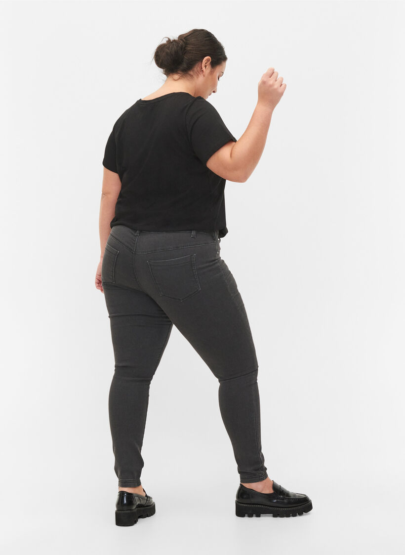 Jeggings aus Baumwollmischung, Grey Denim, Model image number 1