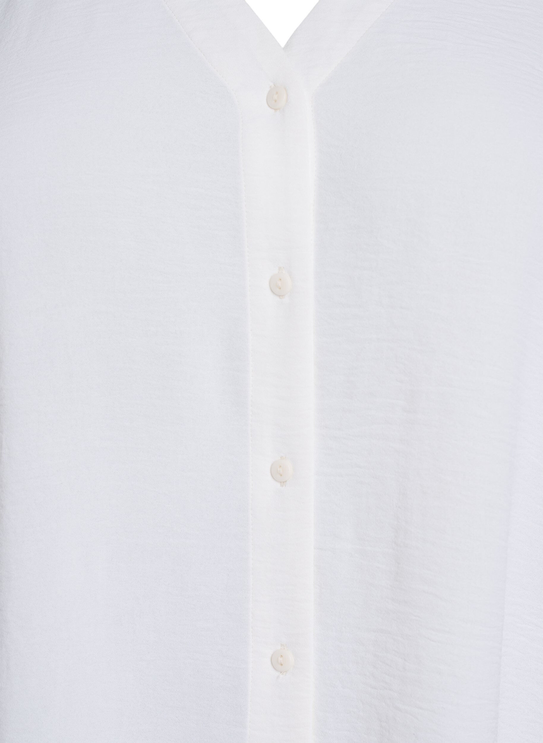 ZizziBluse mit V-Ausschnitt und 3/4-&Auml;rmeln, Vanille, Packshot image number 2