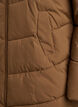Mittellange Steppjacke mit Kapuze, Braun, Packshot image number 3