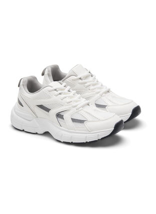 Wide Fit Sneakers, White, Packshot image number 3