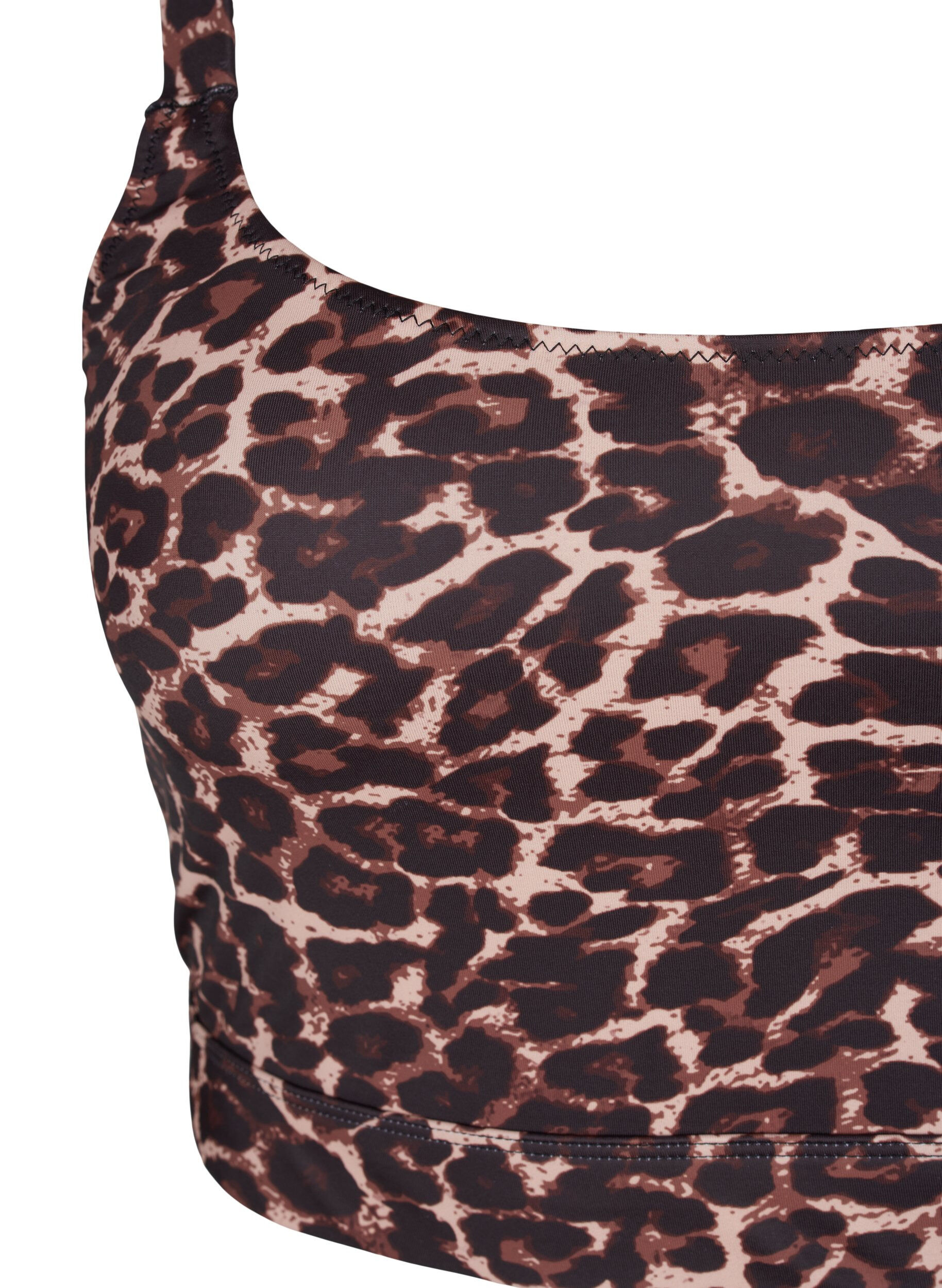 ZizziBedrucktes Bikini-Top mit verstellbaren Tr&auml;gern, Autentic Leopard, Packshot image number 2