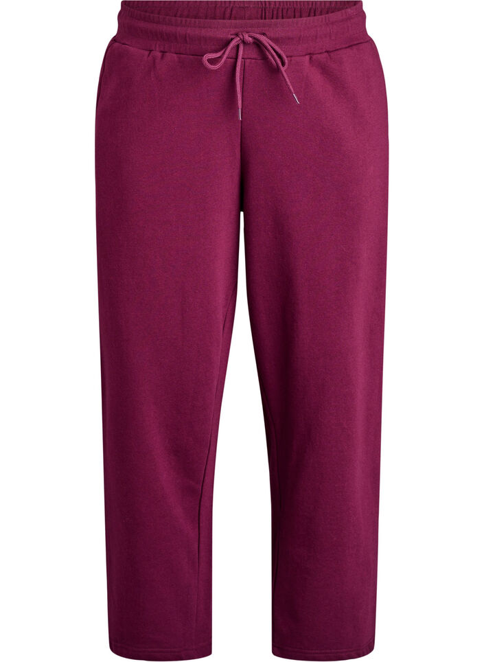 Sweathose mit Taschen, Dunkles Bordeaux, Packshot image number 0