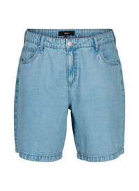 Hohe Taille Denim-Shorts