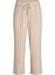 Loungehose aus geripptem Jersey mit hoher Taille, Beige, Packshot image number 0