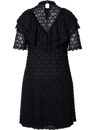 Kleid aus Spitze mit 2/4 Ärmeln, Black, Packshot image number 1