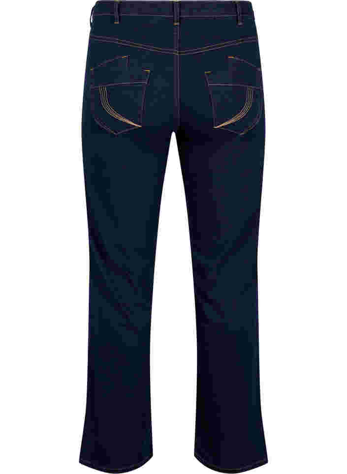 Regular Fit Gemma Jeans mit hoher Taille, Blue denim, Packshot image number 1