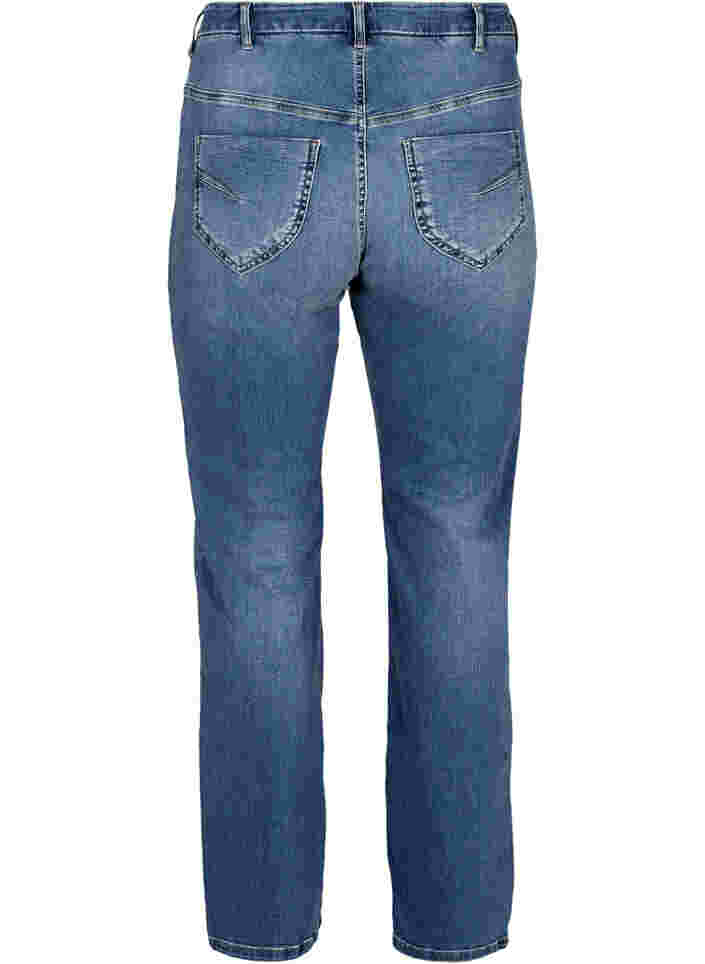 Hochtaillierte Regular Fit Gemma Jeans, Light blue denim, Packshot image number 1