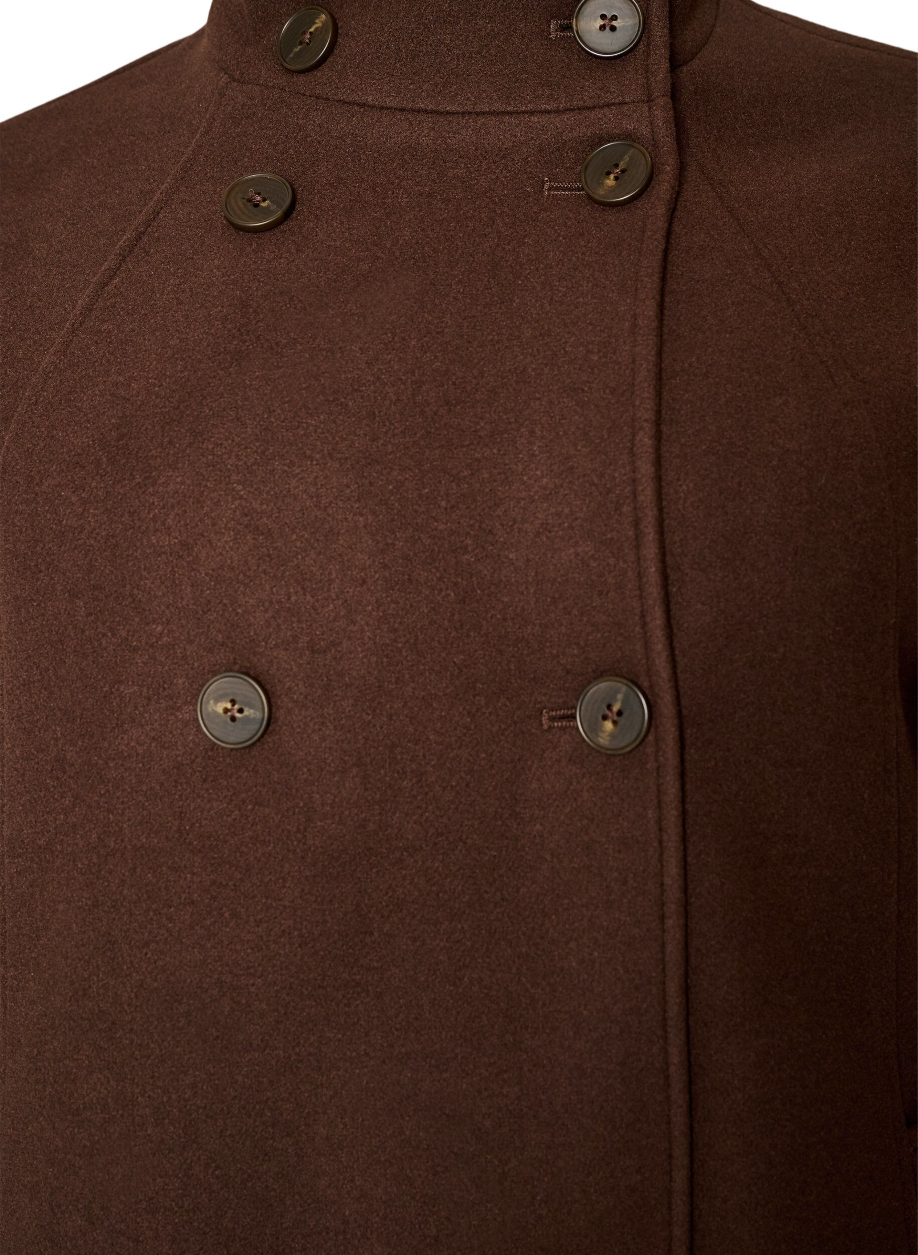 ZizziKurzmantel in A-Linie, Braun, Packshot image number 2