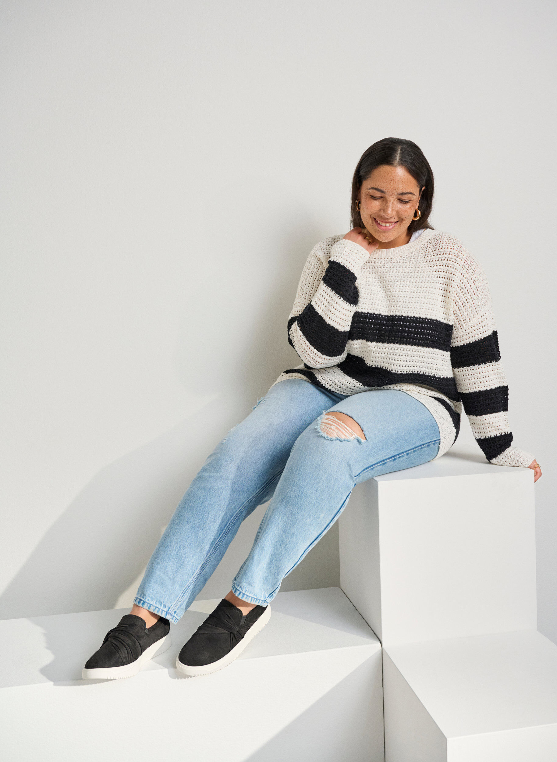 Weite M Slipper mit Knotendetail