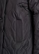 Kurze Steppjacke mit Schleifen und hohem Kragen, Schwarz, Packshot image number 3