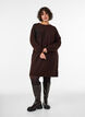 Strickkleid mit gro&szlig;er Blumenapplikation, Braun, Model image number 3