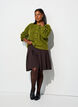Rippenstrick Strickjacke mit Kn&ouml;pfen, Gr&uuml;n, Model image number 1