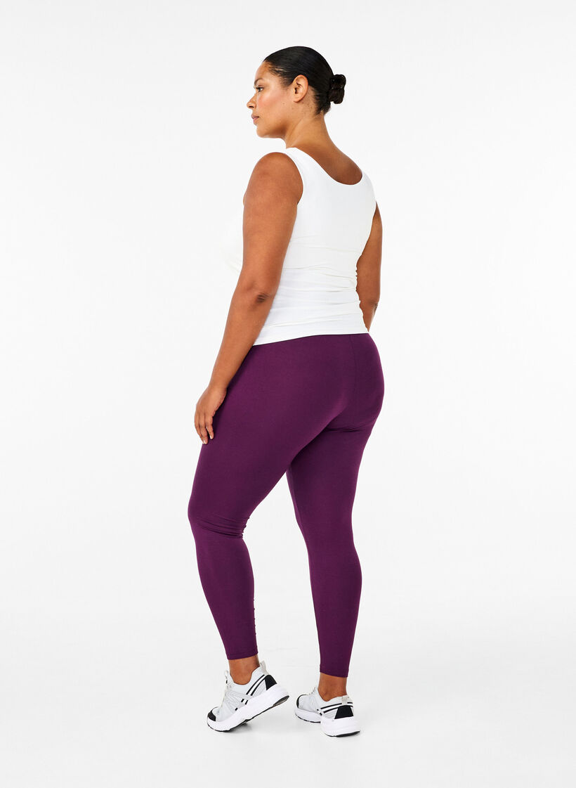 Basic Leggings aus Viskose, Lila, Model image number 2