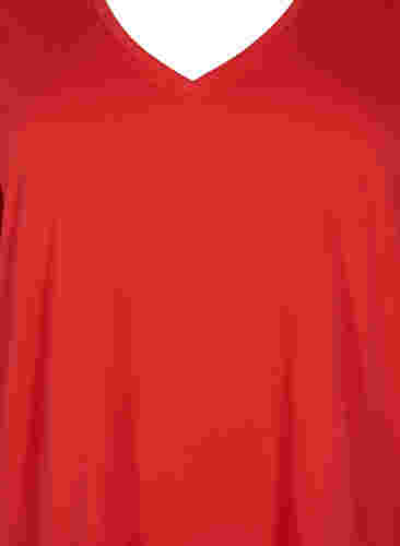 FLASH - T-Shirt mit V-Ausschnitt, High Risk Red, Packshot image number 2