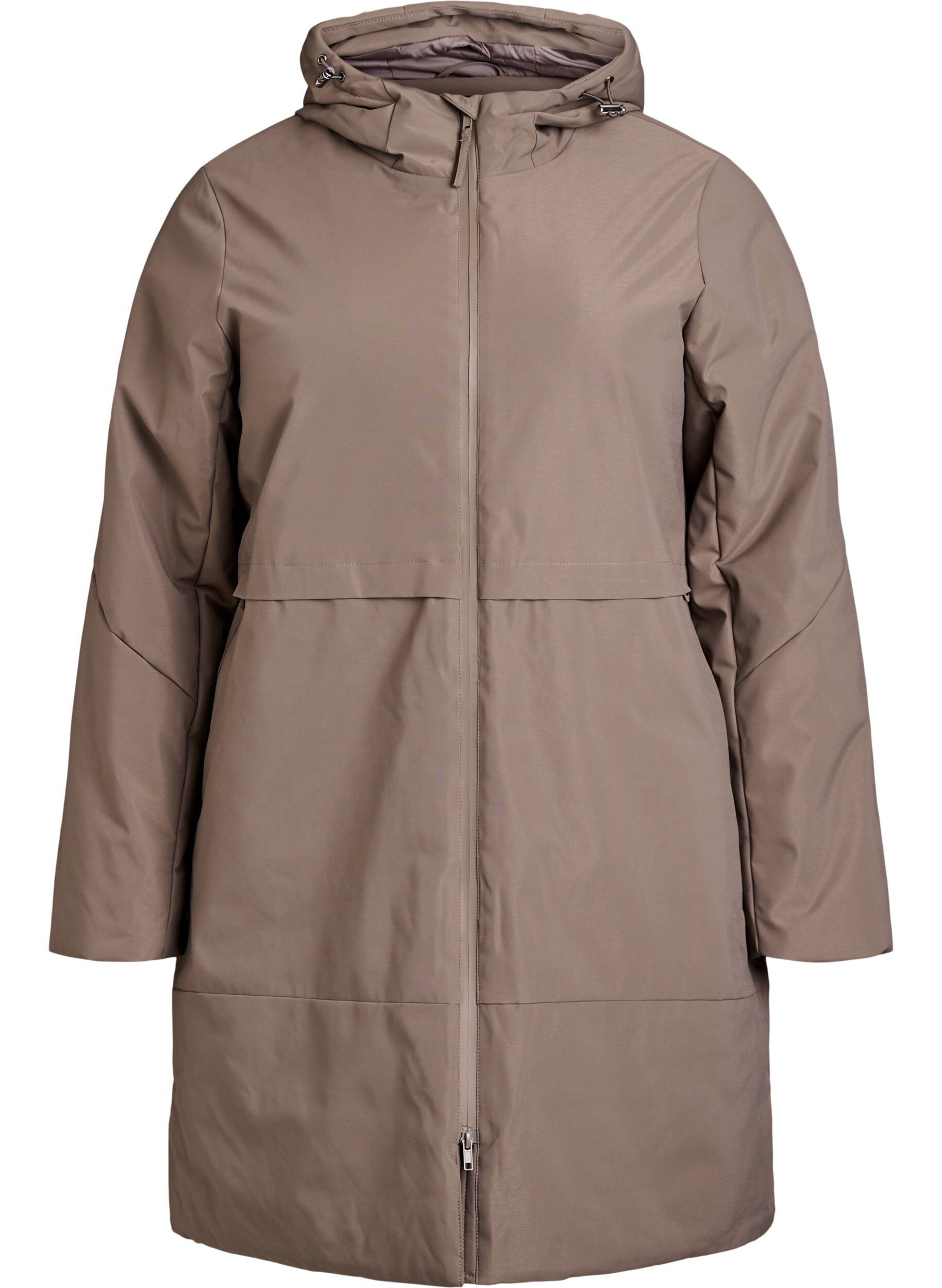 ZizziWinterjacke mit verstellbarer Taille, Braun, Packshot image number 0