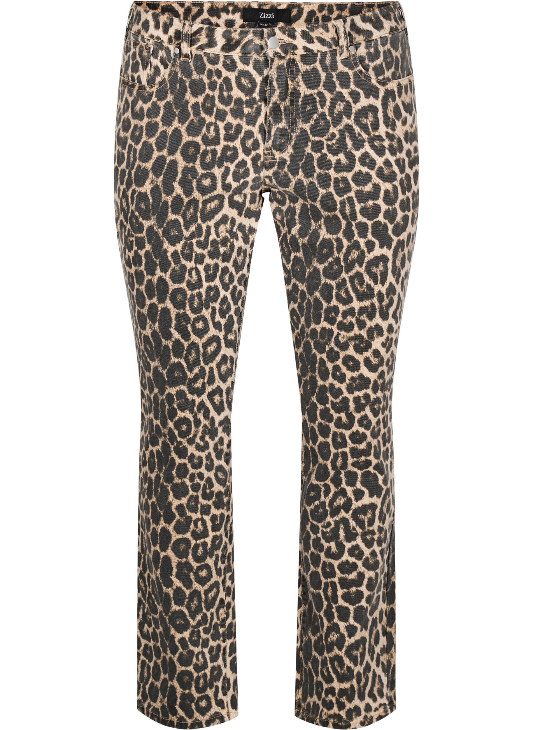 Emily Jeans mit Leoparden-Print