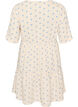 Bedrucktes Kleid aus Baumwolle mit Gummizug in der Taille, Beige, Packshot image number 1