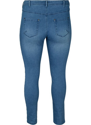Slim Fit Emily Jeans mit normaler Taillenhöhe, Blue denim, Packshot image number 1