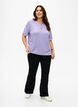 Melange Bluse mit kurzen Pins, Violet Tulip Mel., Model image number 2