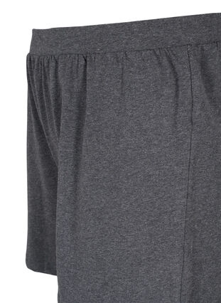 Lockere Shorts aus Baumwollmischung, Dark Grey Melange, Packshot image number 2