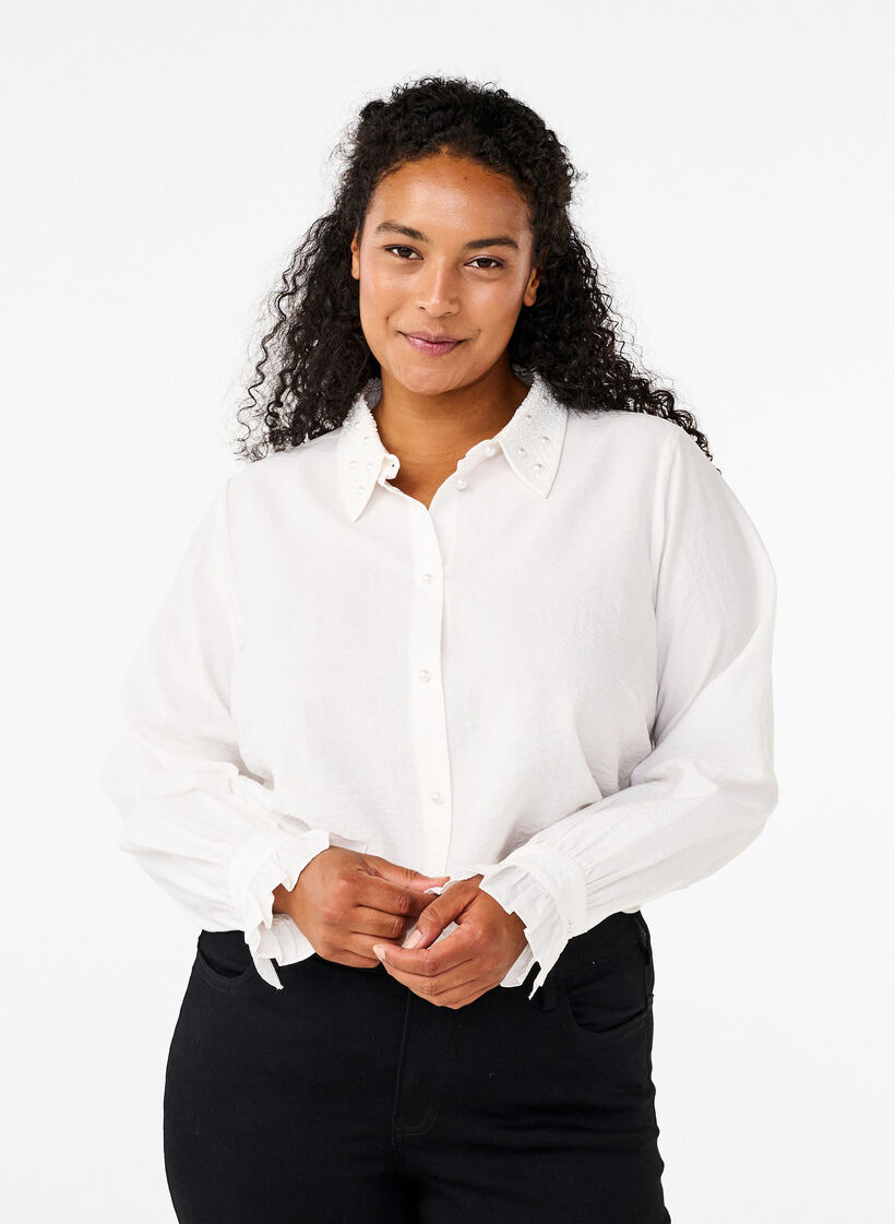 Hemd mit Perlen, Snow White, Model image number 0