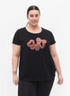 Trainings-T-Shirt mit Print, Black w. Graphics, Model image number 0