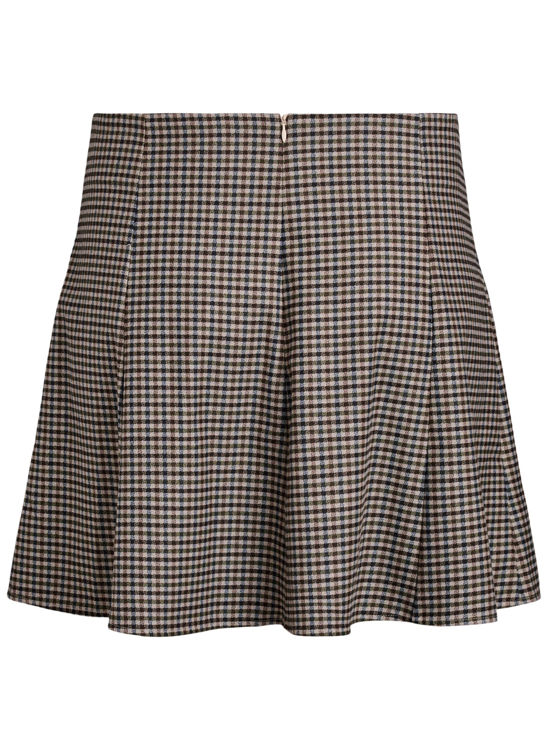 ZizziKurzer A-Linien-Rock, Braun, Packshot image number 1