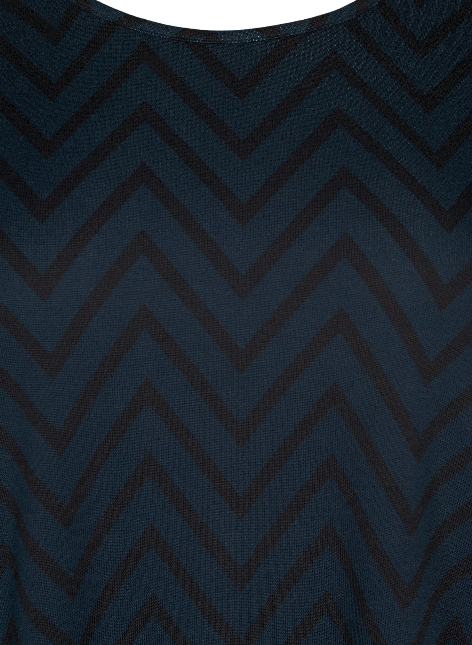 ZizziGemusterte Bluse mit langen &Auml;rmeln, Gr&uuml;n, Packshot image number 2