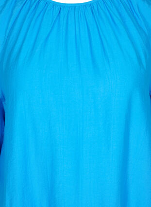 Tunika mit A-Linie und 3/4-Ärmeln, Brilliant Blue, Packshot image number 2