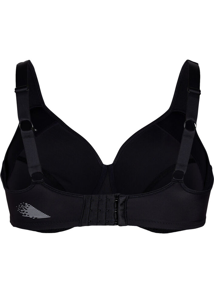 CORE, HIGH SUPPORT WIRE BRA &ndash; Sport-BH mit B&uuml;gel, Schwarz, Packshot image number 1