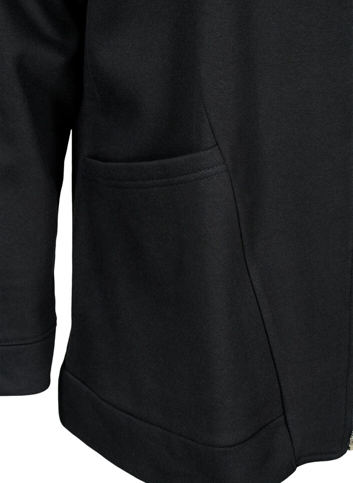 Sweatshirt mit Kapuze, Black, Packshot image number 3
