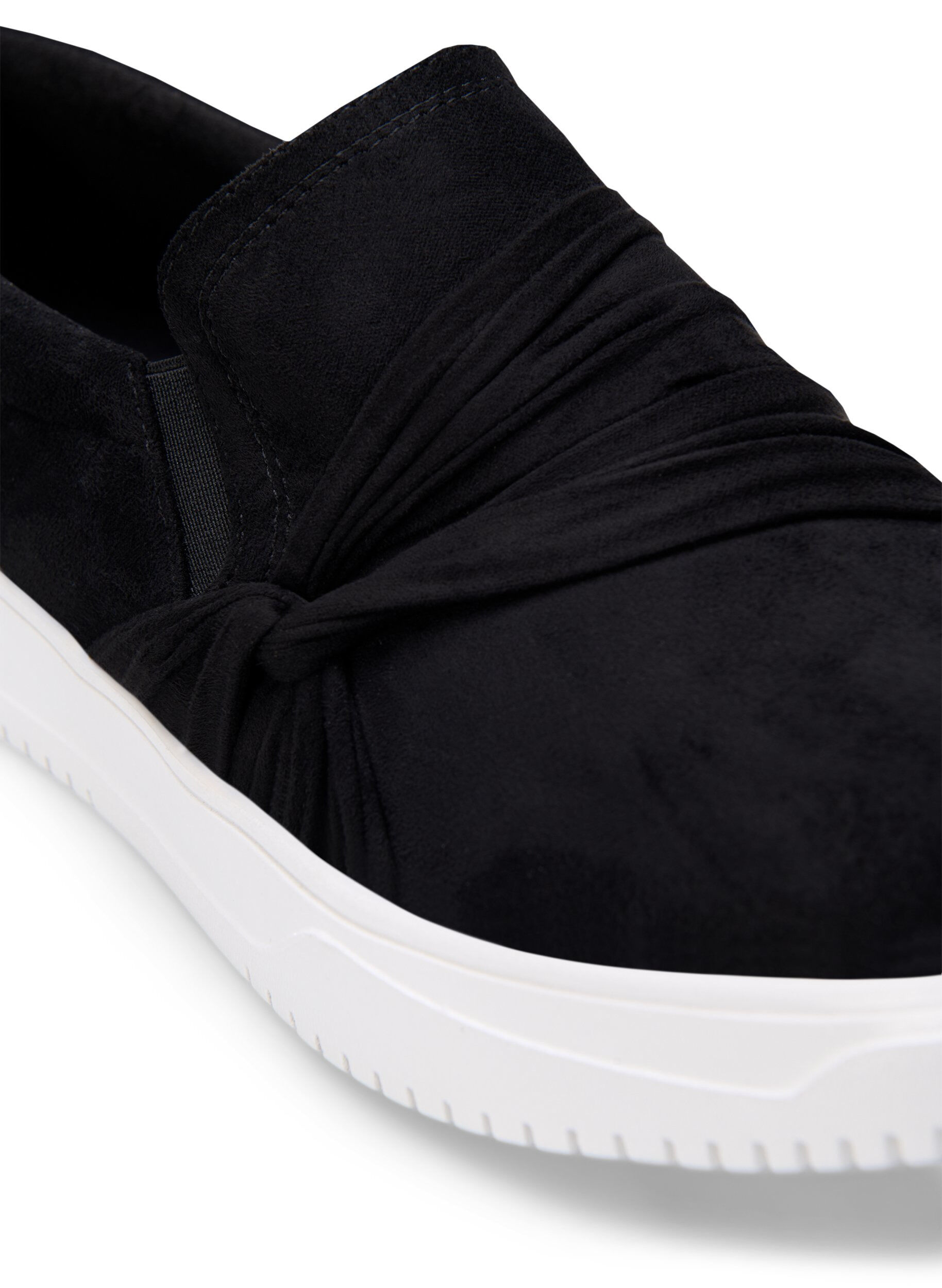 ZizziWeite M Slipper mit Knotendetail, Schwarz, Packshot image number 3