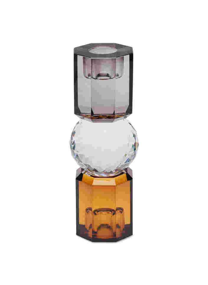 Kerzenleuchter aus Kristallglas, Brown/Smoke Comb, Packshot